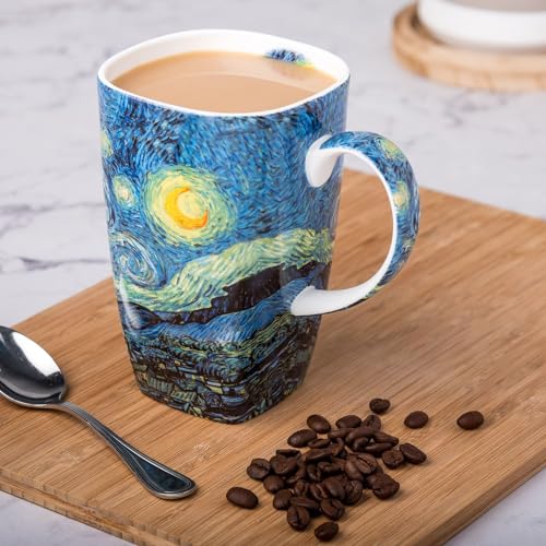 Vincent Van Gogh Starry Night Fine Bone China (19.6 oz) Grande Mug in Matching Gift Box