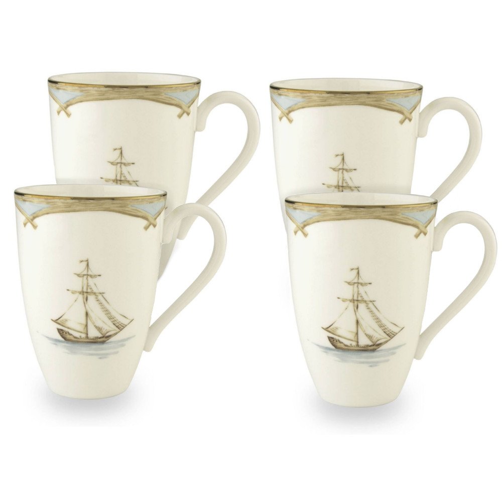 Lenox British Colonial Tradewind Mug, Set of 4
