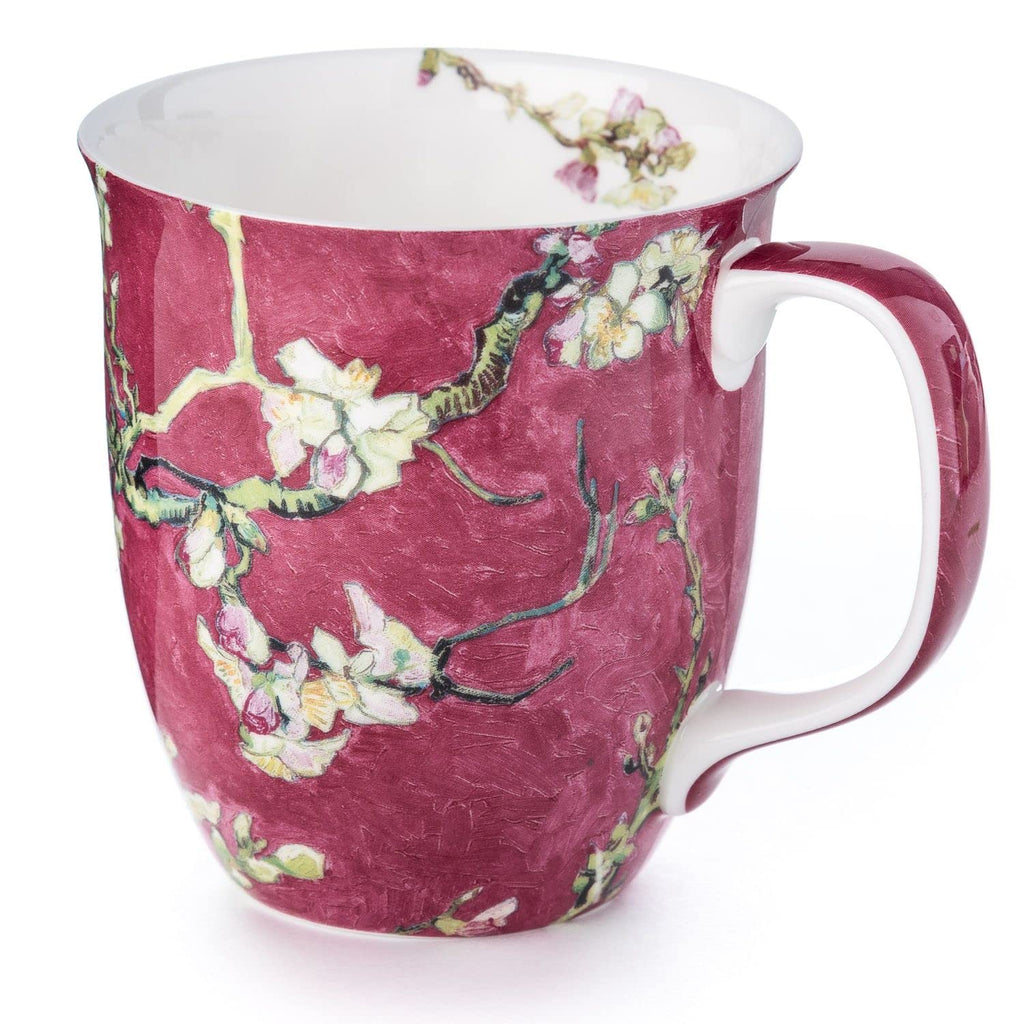 McIntosh Old Master - Vincent van Gogh Almond Blossom Red (12.5 oz) Fine Bone China Java Mug in Matching Gift Box