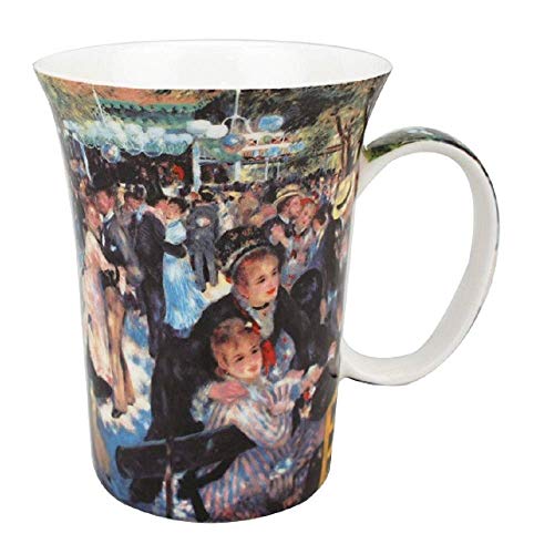 McIntosh Pierre-Auguste Renoir Fine Bone China (11 oz) Set of 4 Mugs in Matching Gift Box