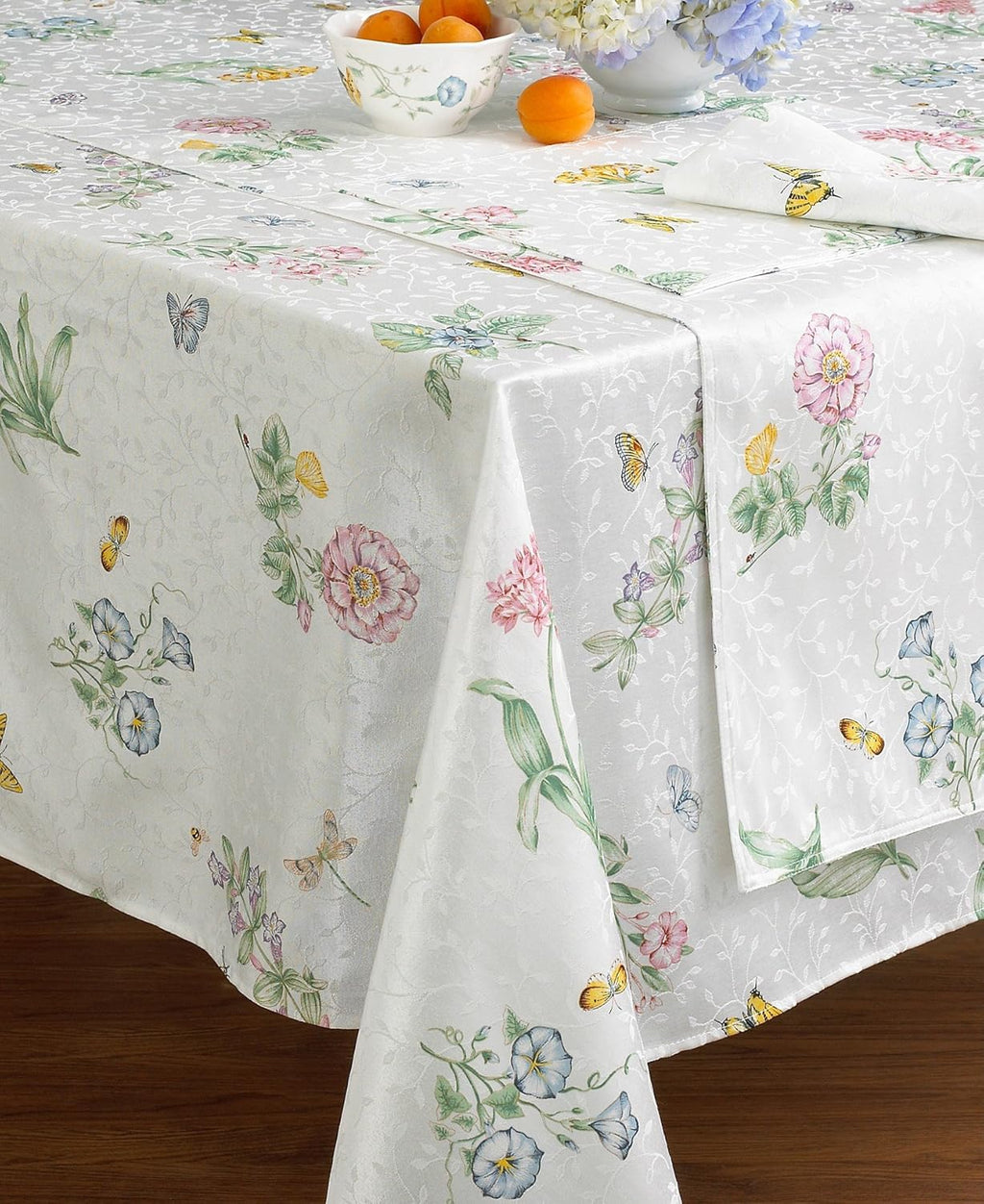 Lenox Butterfly Meadow 60" x 120" Tablecloth, New in Original Wrap