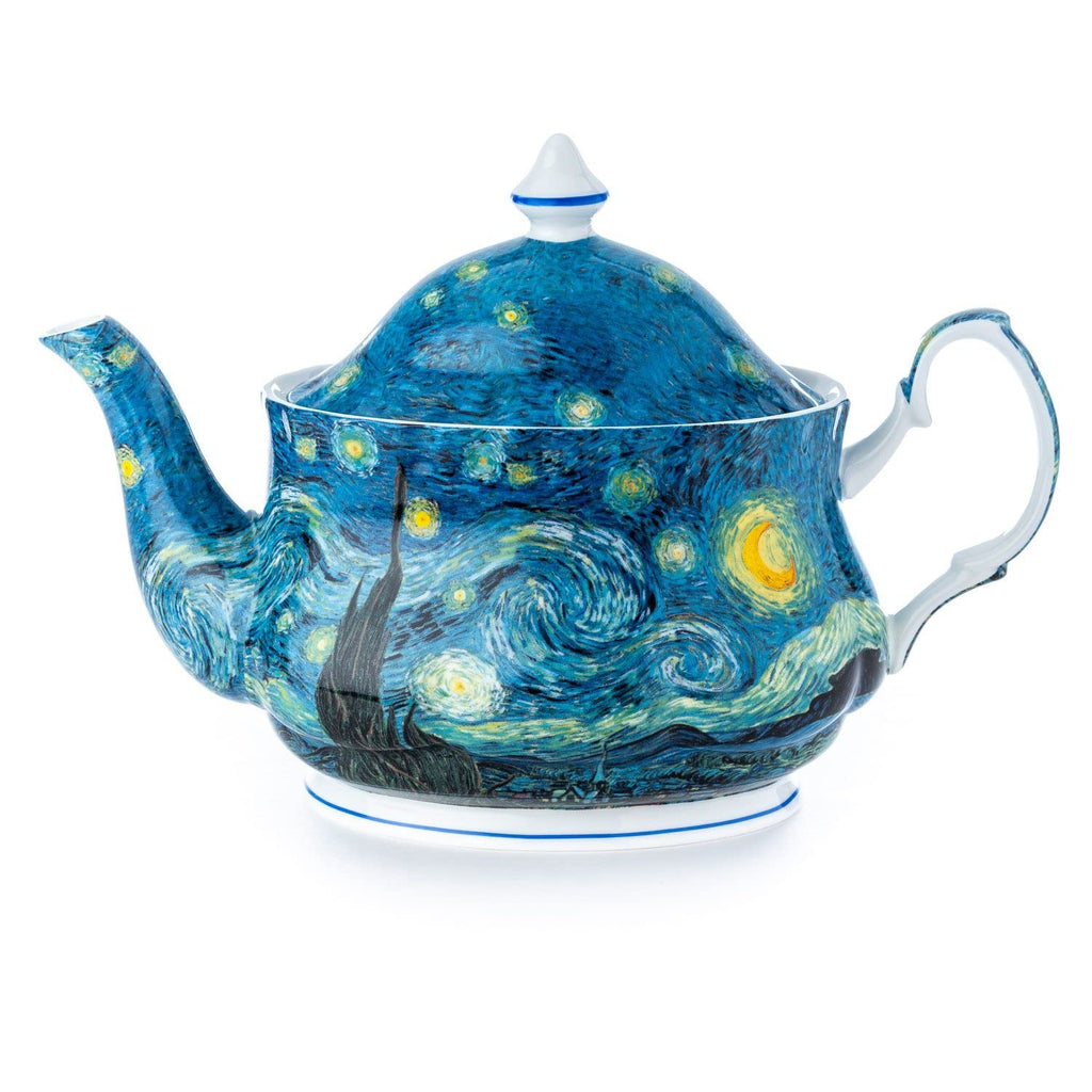 McIntosh Van Gogh Starry Night Fine Bone China Teapot (6 Cups or 1.2L)