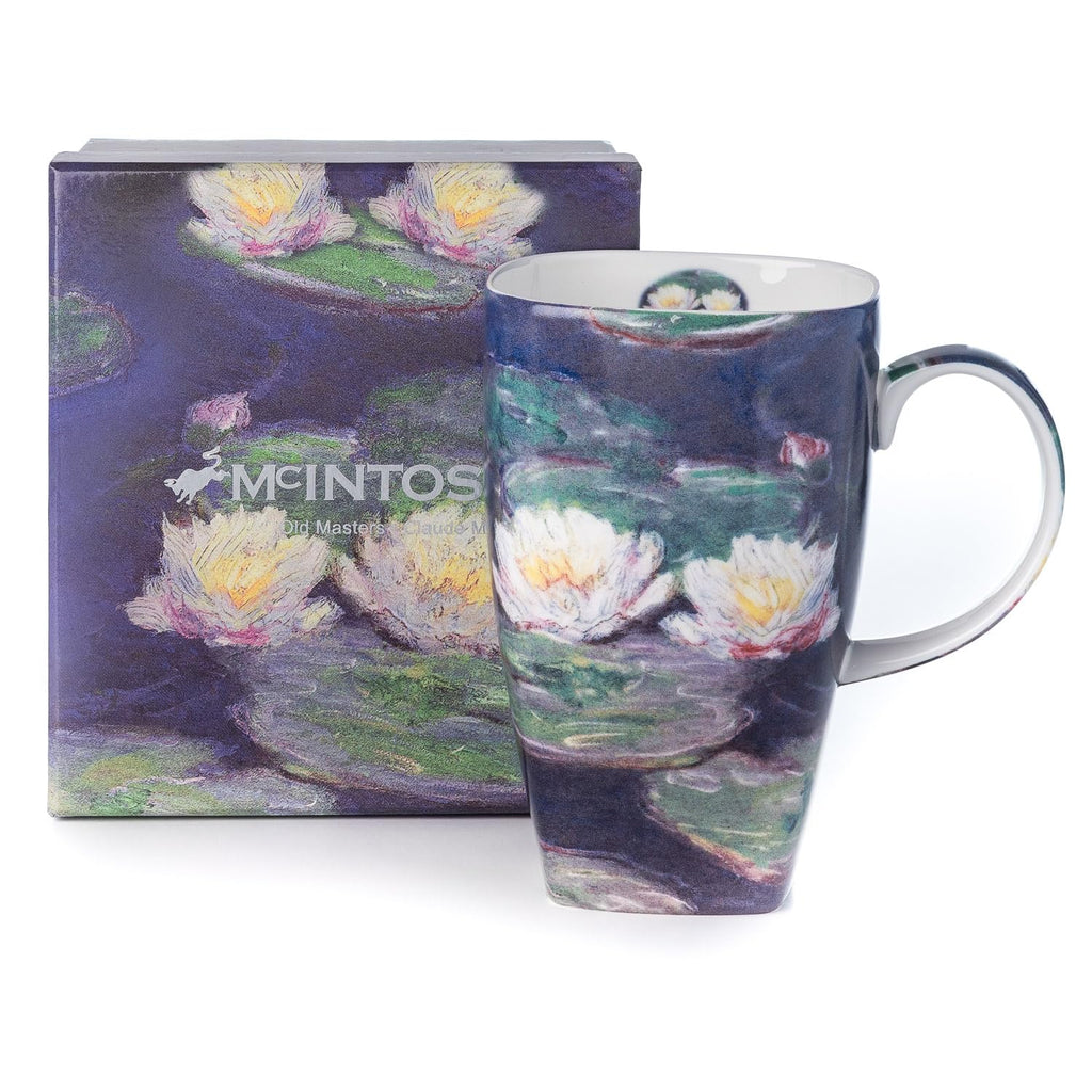 Claude Monet Water Lilies Fine Bone China (19.6 oz) Grande Mug in Matching Gift Box