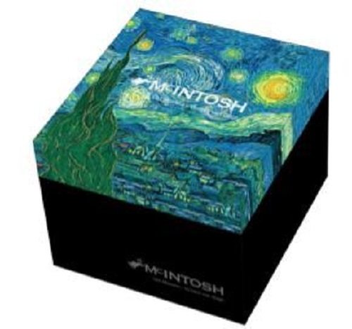 Vincent van Gogh Starry Night Fine China Tea Mug with Infuser and Lid in Matching Gift Box