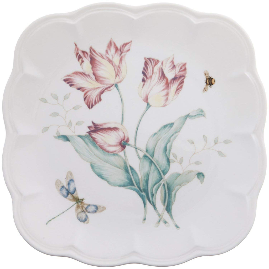 Butterfly Meadow 9" Square Accent Plate [Set of 4]