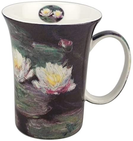 Claude MOnet Fine Bone China Set of 4 Mugs, New in Original Gift Box