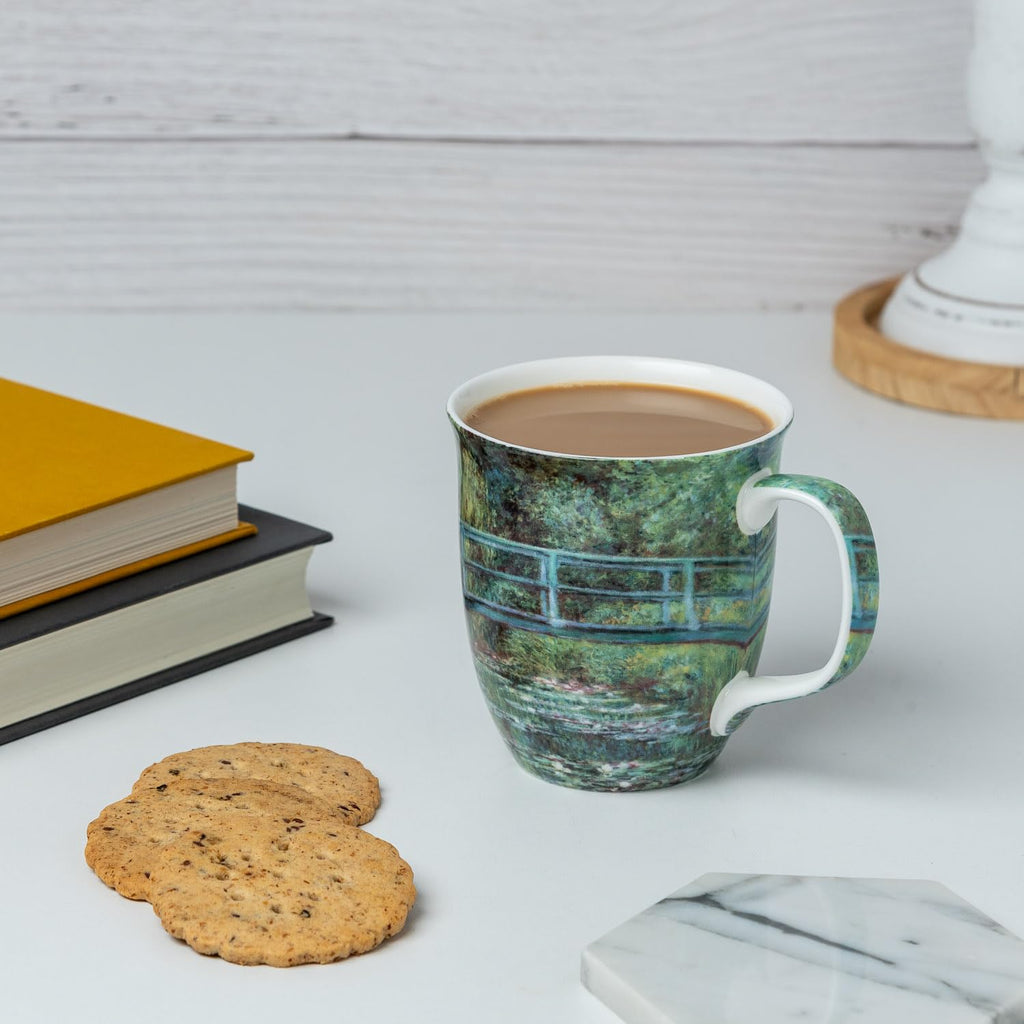 McIntosh Monet Japanese Bridge Fine Bone China Java Mug (12.5 oz)