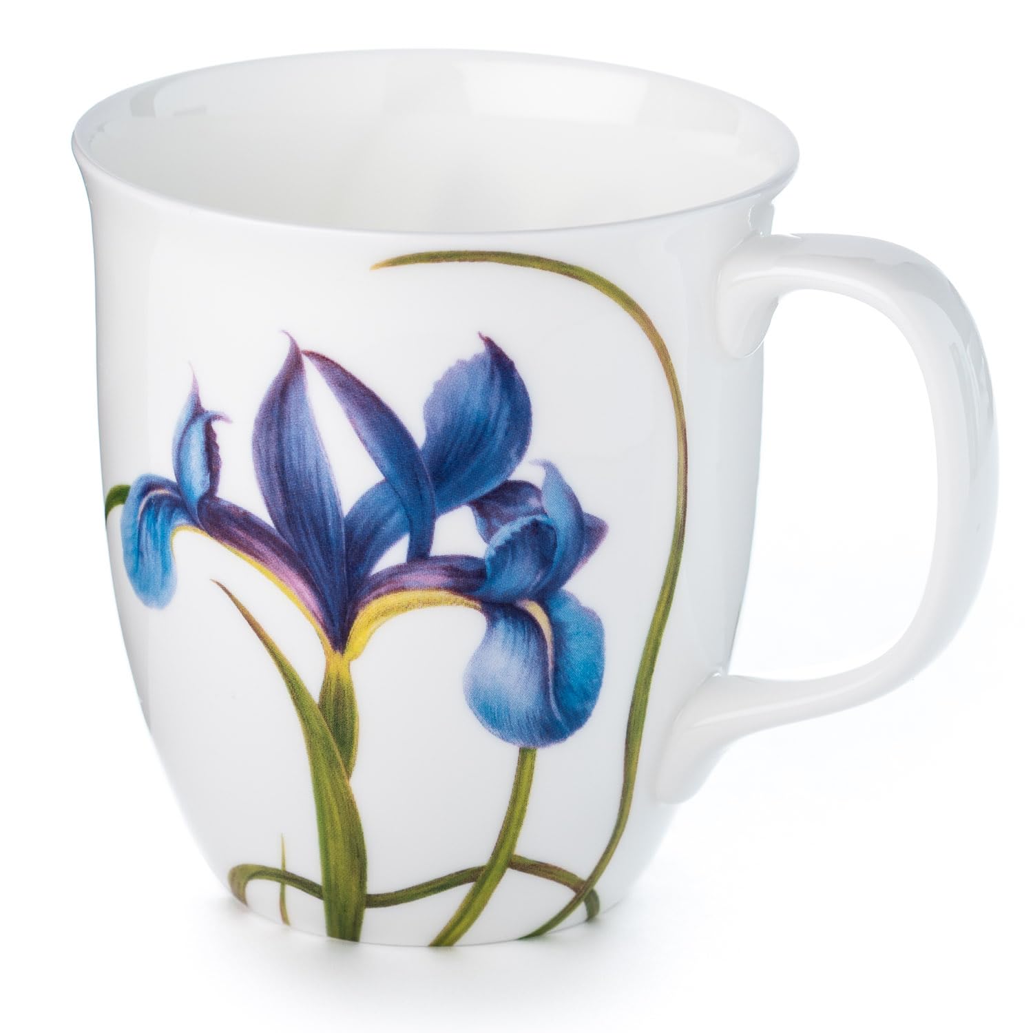 McIntosh Garden Collection Blue Iris Fine Bone China (12.5 oz) Java Mug in Matching Gift Box