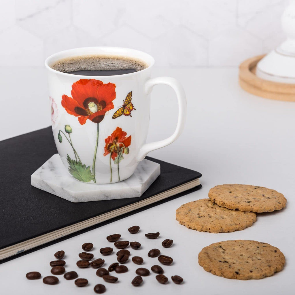 McIntosh Poppies Fine Bone China Java Mug (12.5 oz)