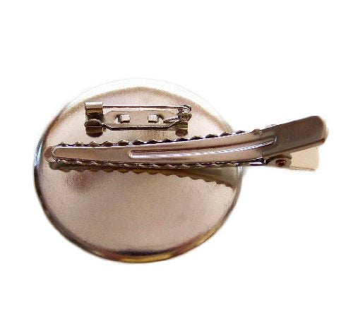 Large White Gardenia Hair Clip and Pin Brooch, 4.75 inch Artificial Flower